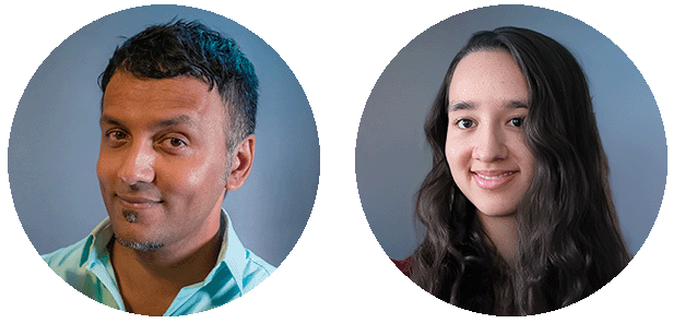 Portraits of the two authors